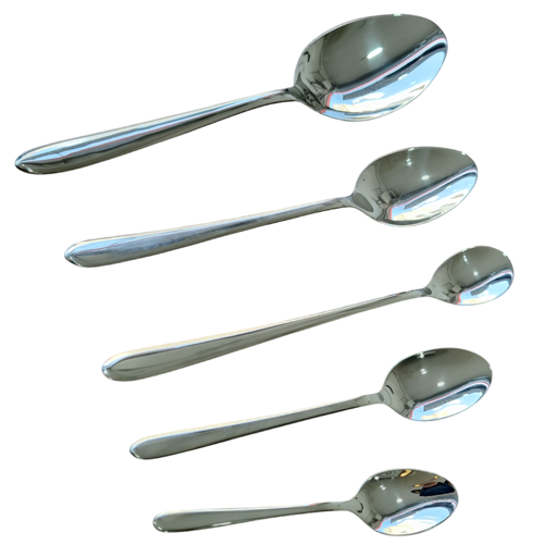 سرویس قاشق و چنگال سولینگن آلمان 120 پارچه مدل دونا نقره ای 7 سرویس قاشق و چنگال سولینگن آلمان 120 پارچه مدل دونا نقره ای