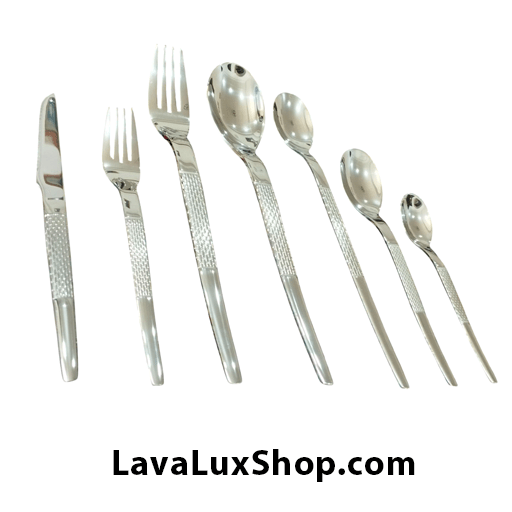 سرویس قاشق چنگال 24 نفره یونیک مدل آجری 8 سرویس قاشق چنگال 24 نفره یونیک مدل آجری