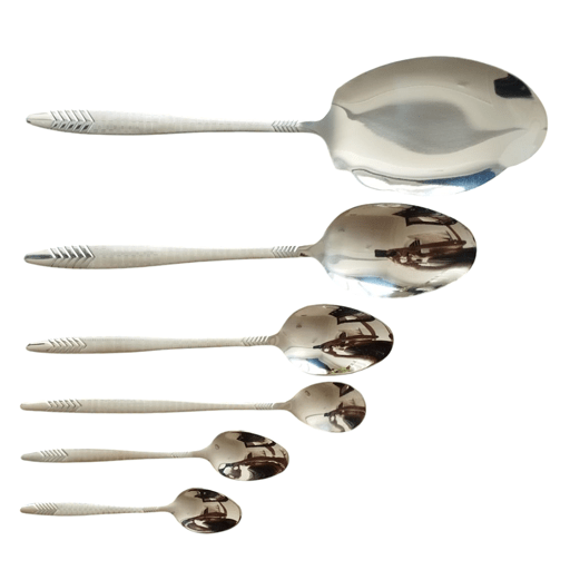 سرویس قاشق چنگال 24 نفره یونیک مدل گندمی لیزری 3 سرویس قاشق چنگال 24 نفره یونیک مدل گندمی لیزری