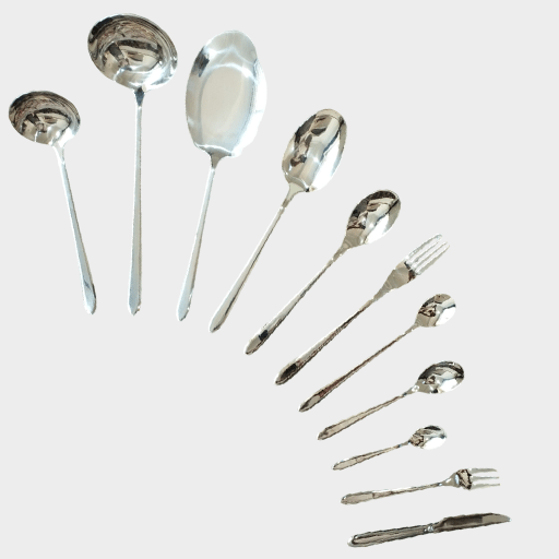 سرویس قاشق چنگال 24 نفره یونیک مدل دونا نقرهای اروپایی 9 سرویس قاشق چنگال 24 نفره یونیک مدل دونا نقرهای اروپایی