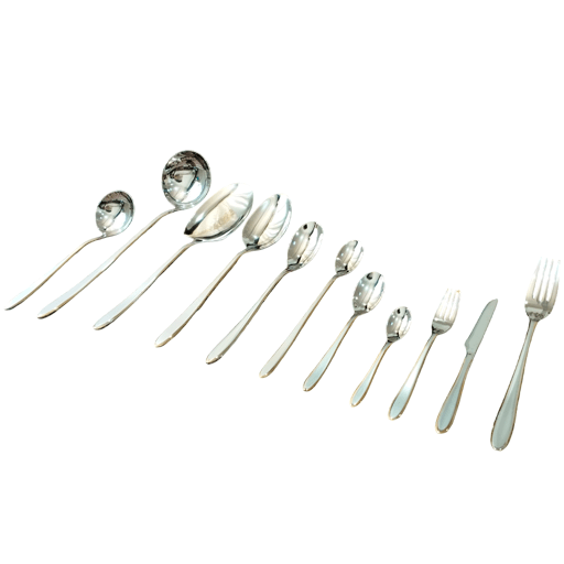 سرویس قاشق چنگال 24 نفره یونیک مدل دونا دور طلایی اروپایی 10 سرویس قاشق چنگال 24 نفره یونیک مدل دونا دور طلایی اروپایی