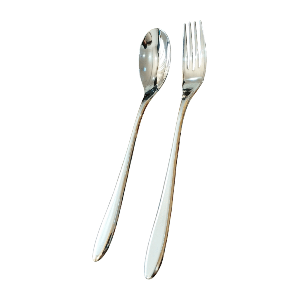 سرویس قاشق چنگال 24 نفره یونیک مدل دونا دور طلایی اروپایی