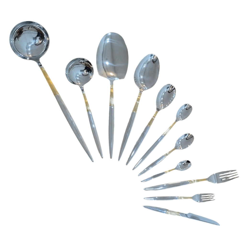 سرویس قاشق چنگال یونیک مدل رومی 120 پارچه