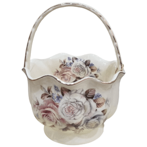 چینی استخوانی سبد آجیل خوری طرح سوفیا